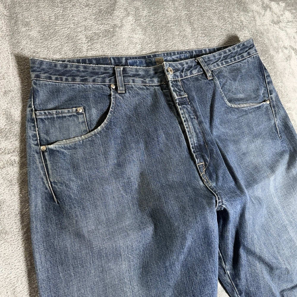 Marithe Francois Girbaud Baggy Denim Jeans Men's 40x33 Skater Y2K - Picture 9 of 14